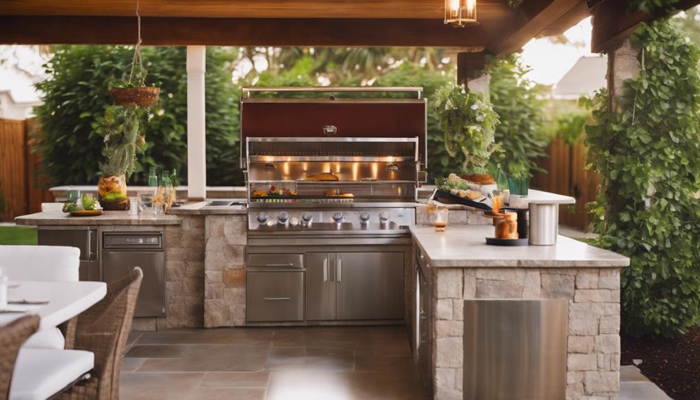 outdoor kitchen essential appliances