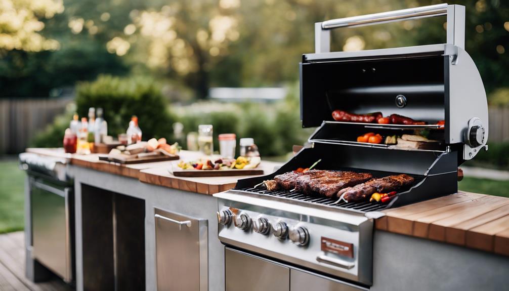 outdoor kitchen for grilling