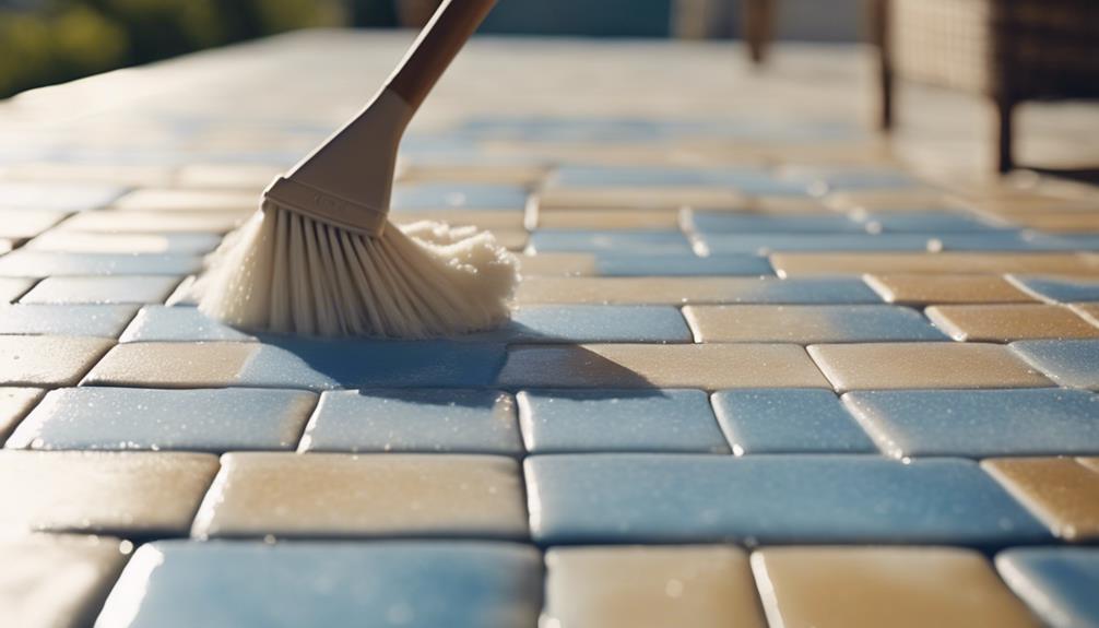 outdoor tile care instructions