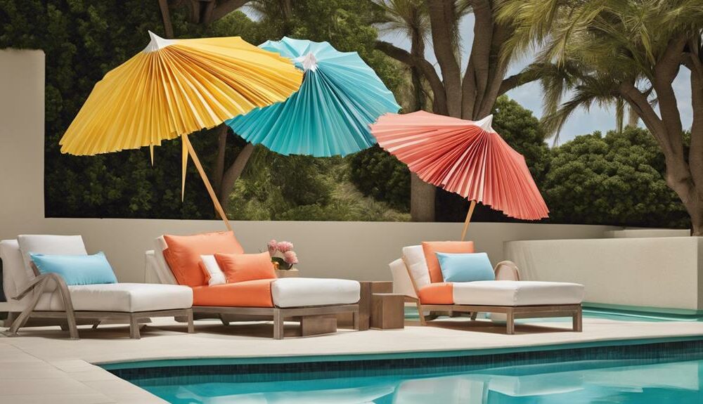 stylish pool umbrella shades