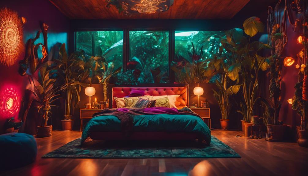 afrofuturistic bedroom sanctuary design