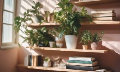 chic storage wall shelves