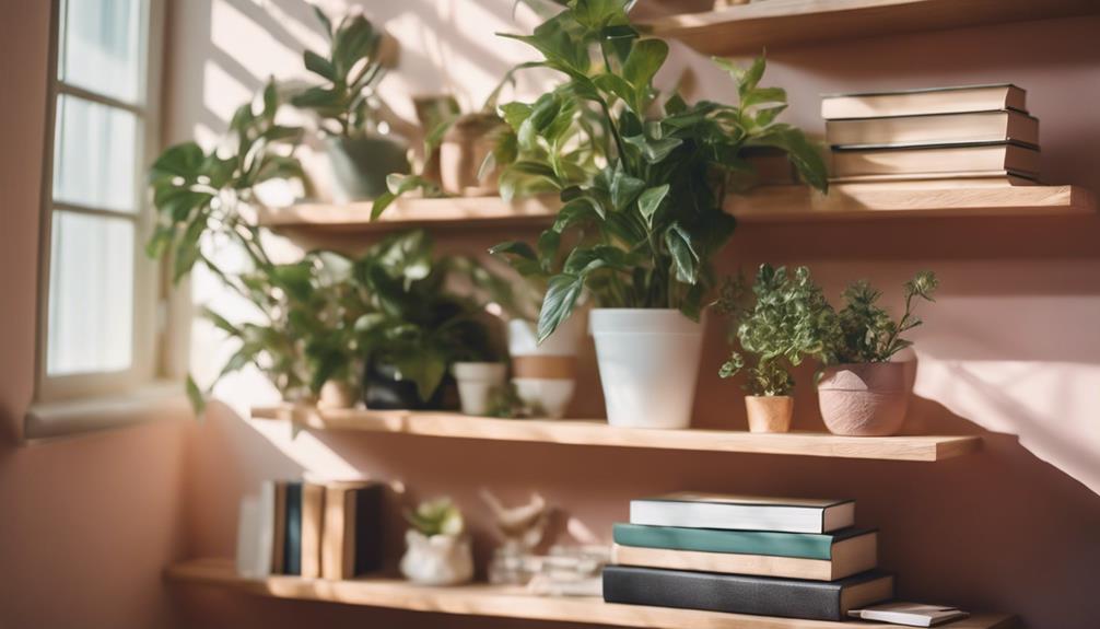 chic storage wall shelves