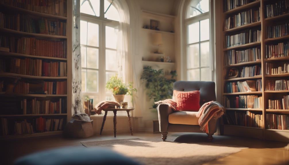 comfortable book corner