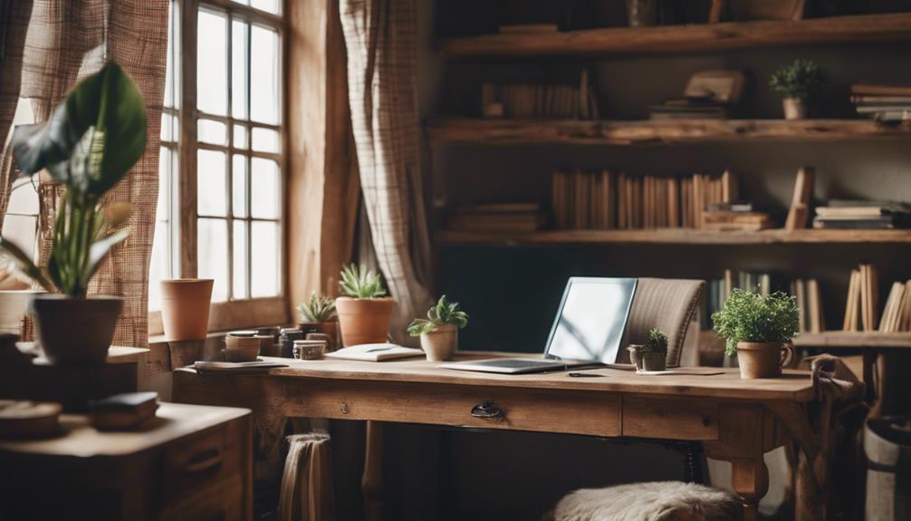 country inspired home office design