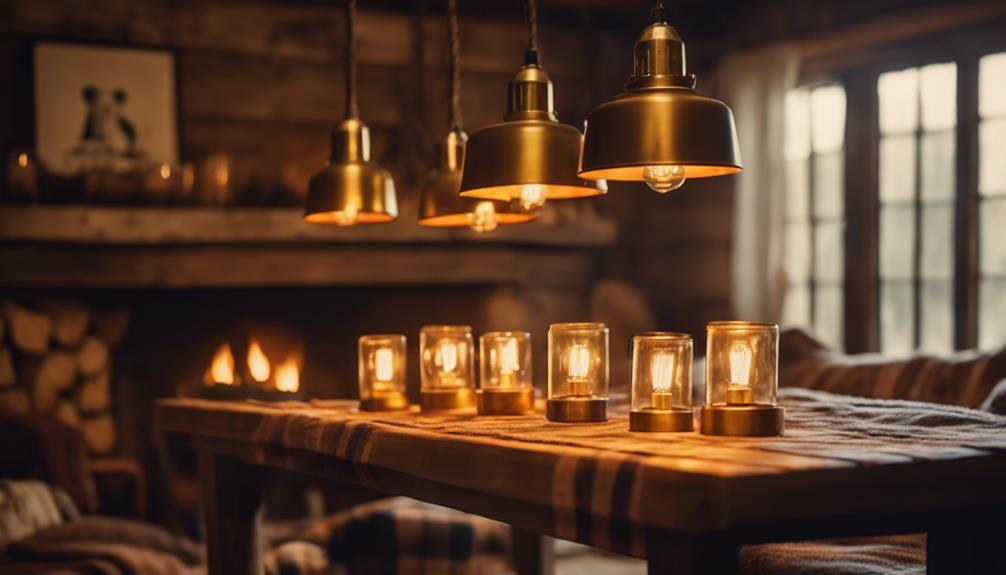 cozy country ambiance lighting