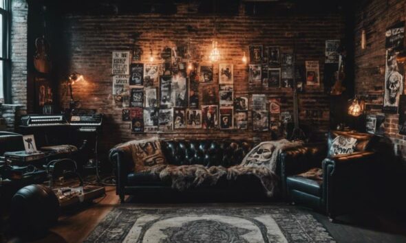 edgy grunge room decor