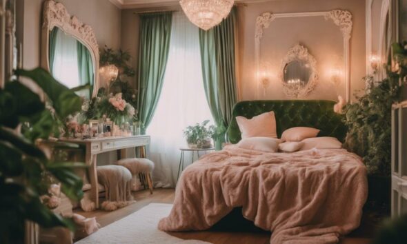 elegant feminine room decor