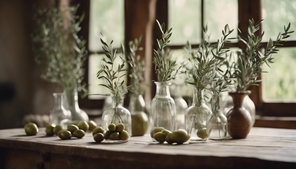elegant olive stem accents