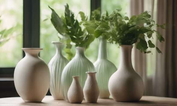 elegant vases enhance decor