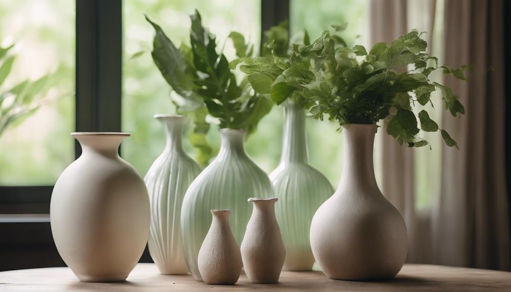 elegant vases enhance decor