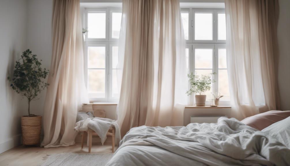 scandinavian bedroom window treatments