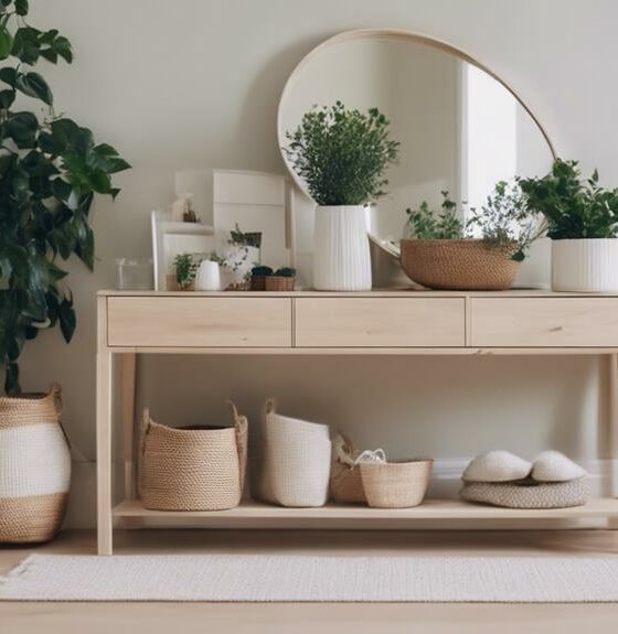 scandinavian entryway organization tips