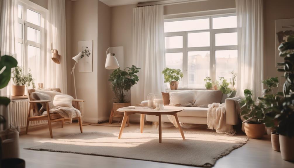 scandinavian inspired small apartment oasis