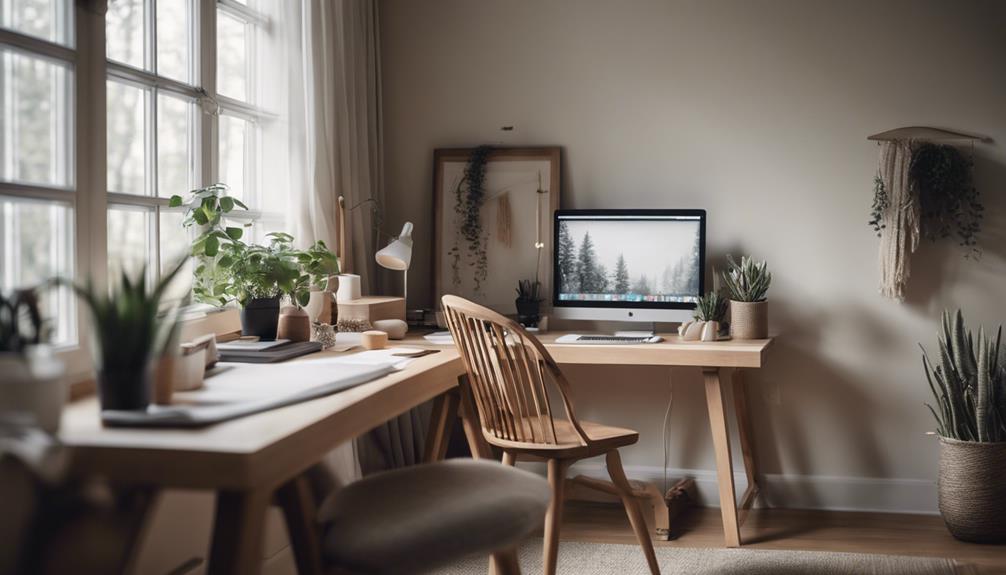 scandinavian productive home office