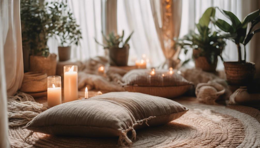 serene spiritual room decor