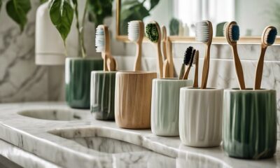 stylish aesthetic toothbrush holders