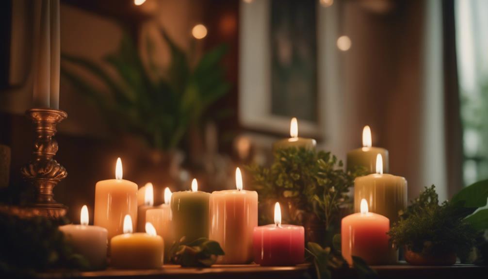 stylish candles enhance ambiance