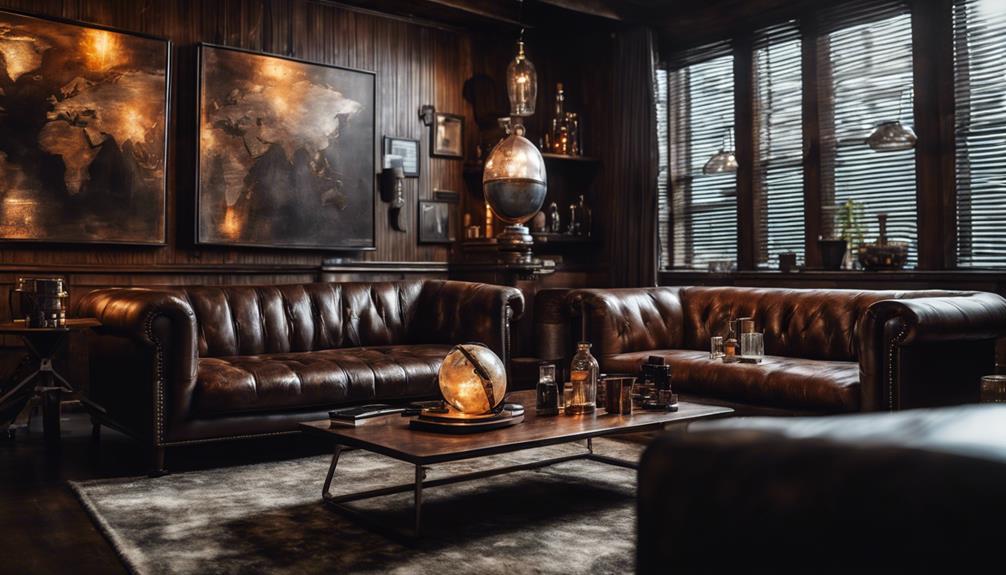 stylish masculine room decor