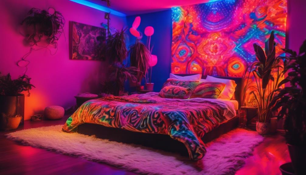 trippy aesthetic room ideas