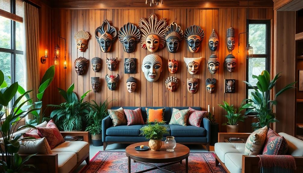 indonesian culture mask decor