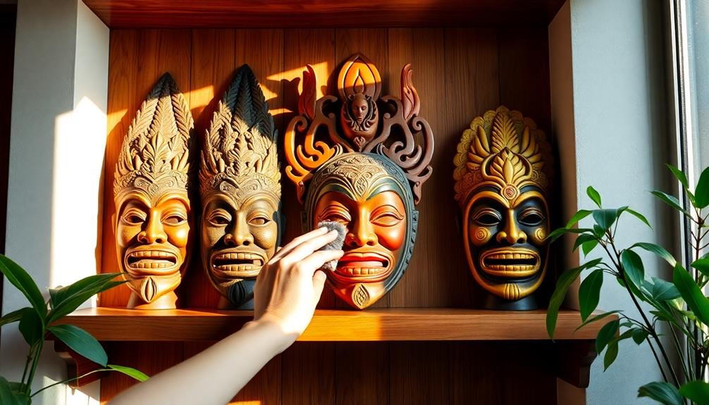 maintaining your decorative masks