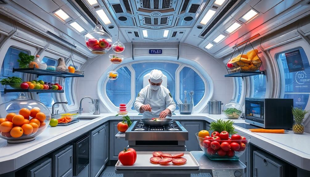 cooking techniques in space