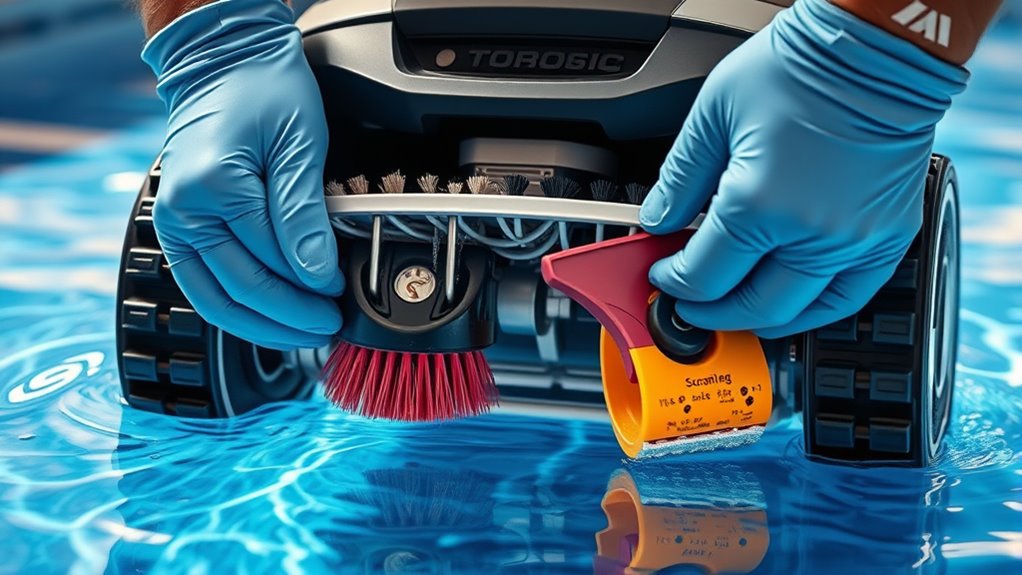 check and replace worn brushes