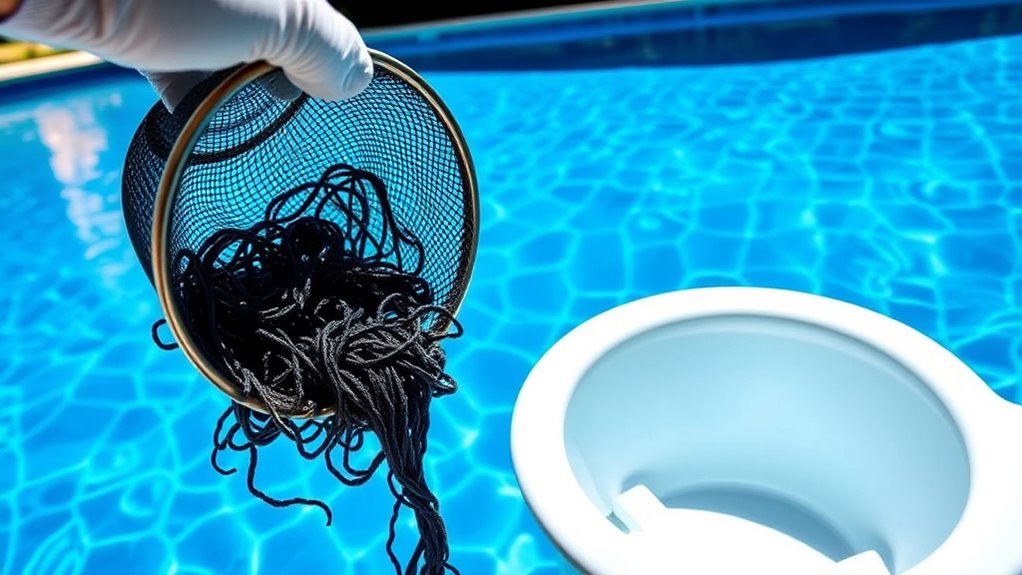 clean skimmer and pump baskets