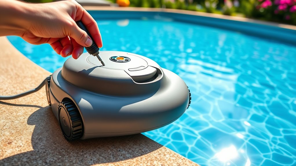 configure and program pool cleaner