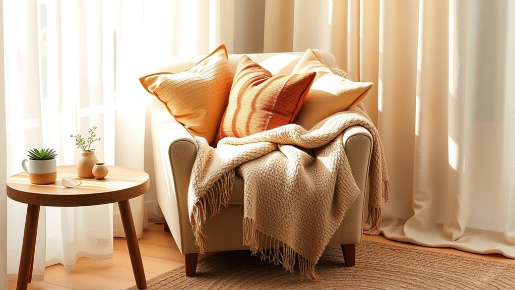 cozy textured comfortable retreat