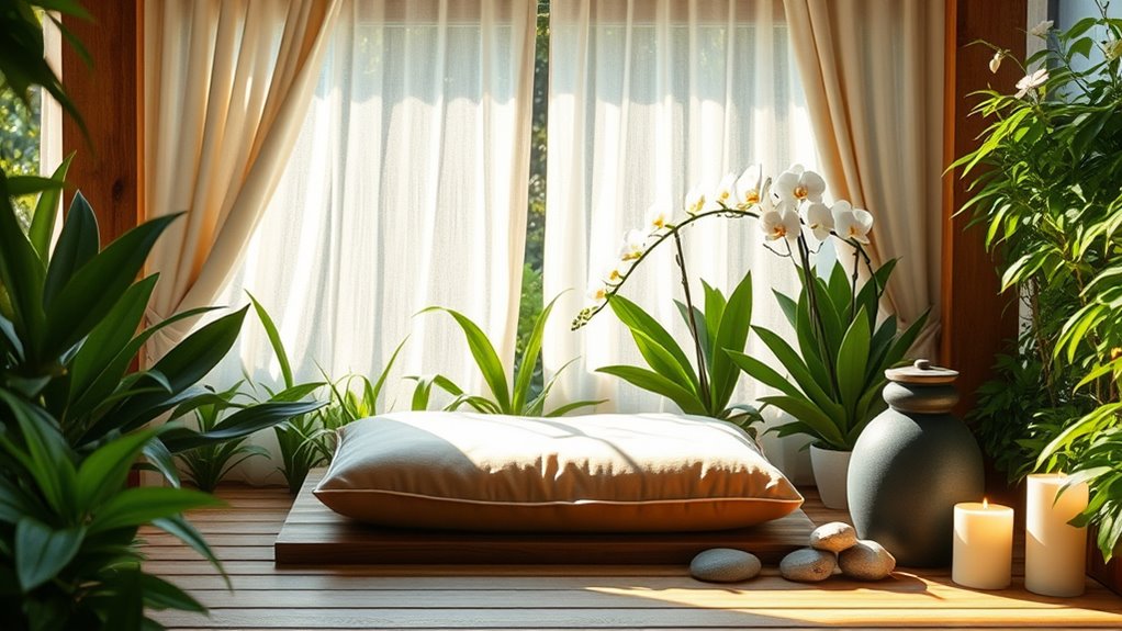create a peaceful meditation space