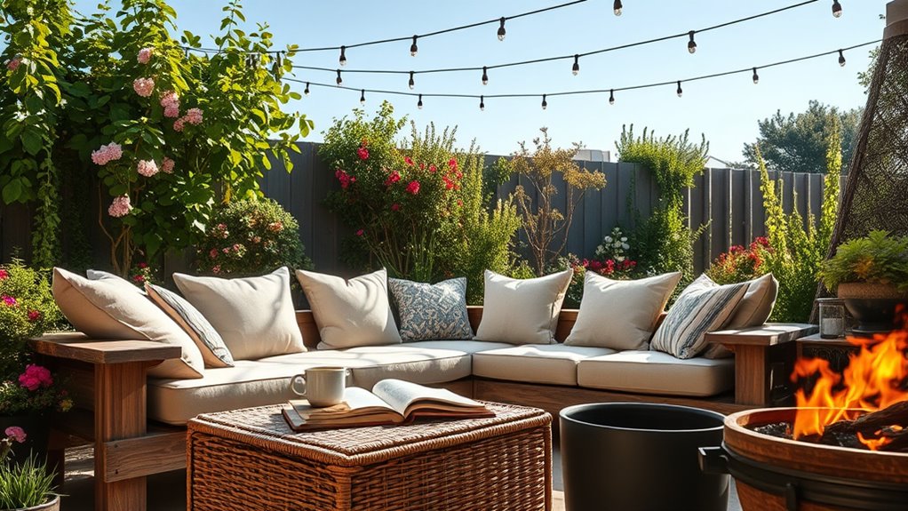 create cozy outdoor retreat