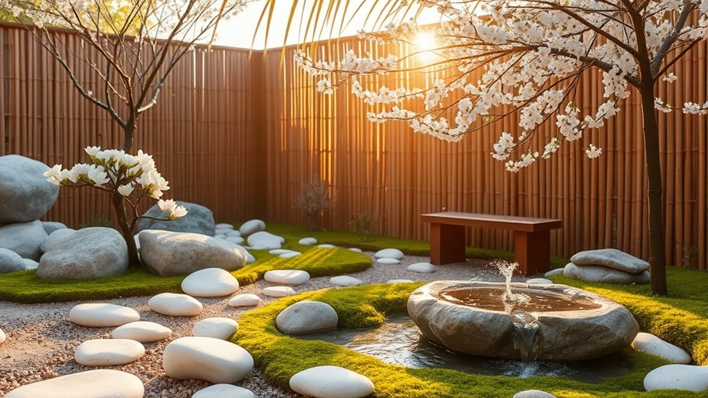 create peaceful outdoor space
