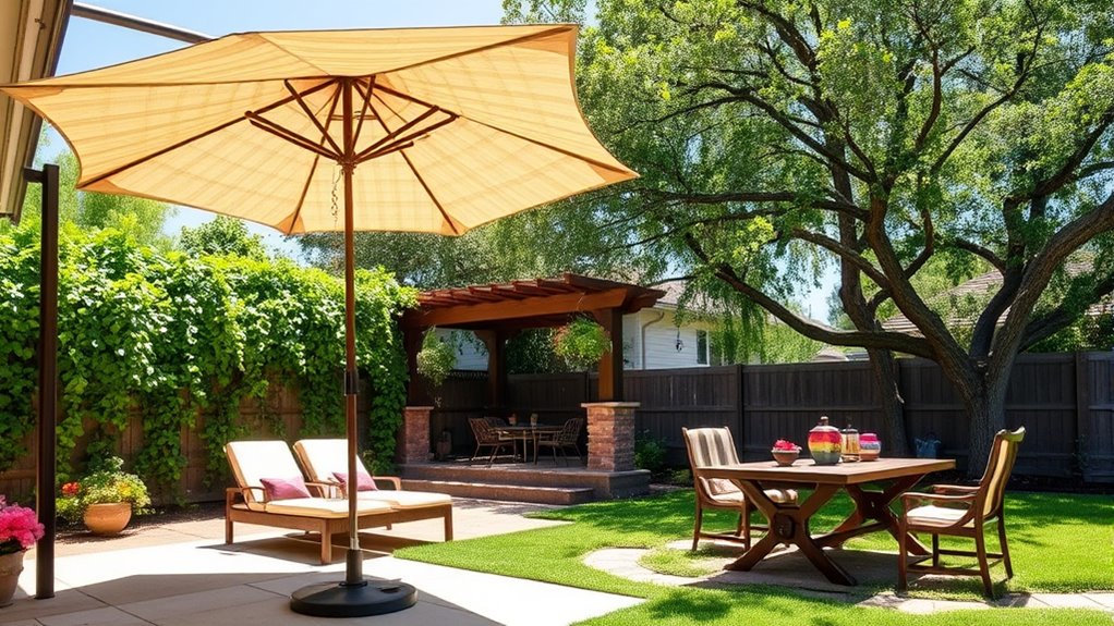 create versatile shaded outdoor retreats