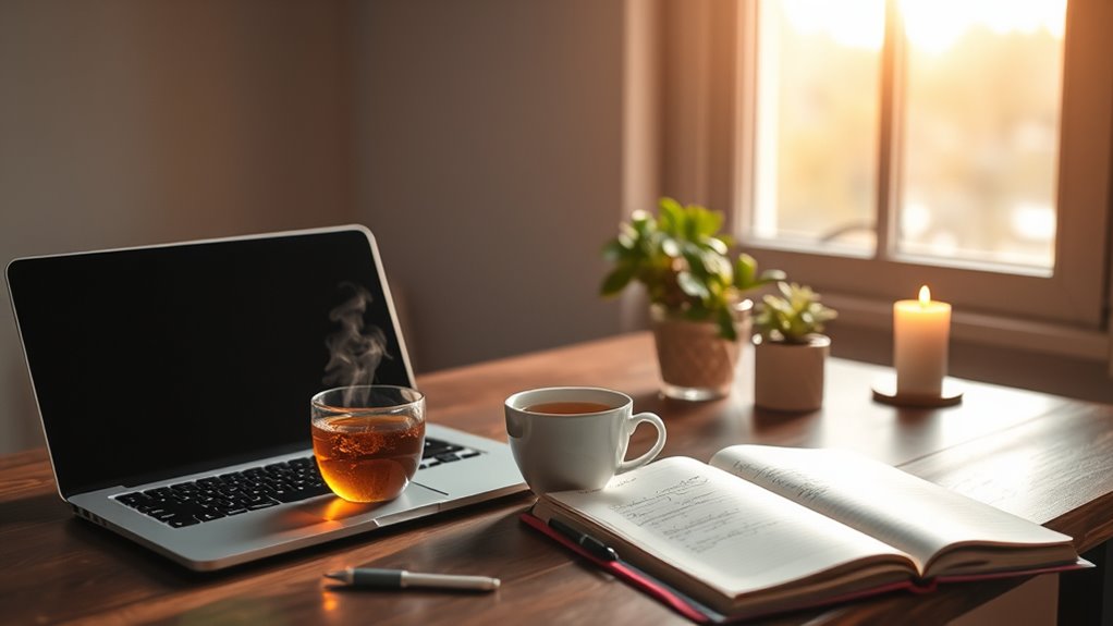 digital detox self care routine