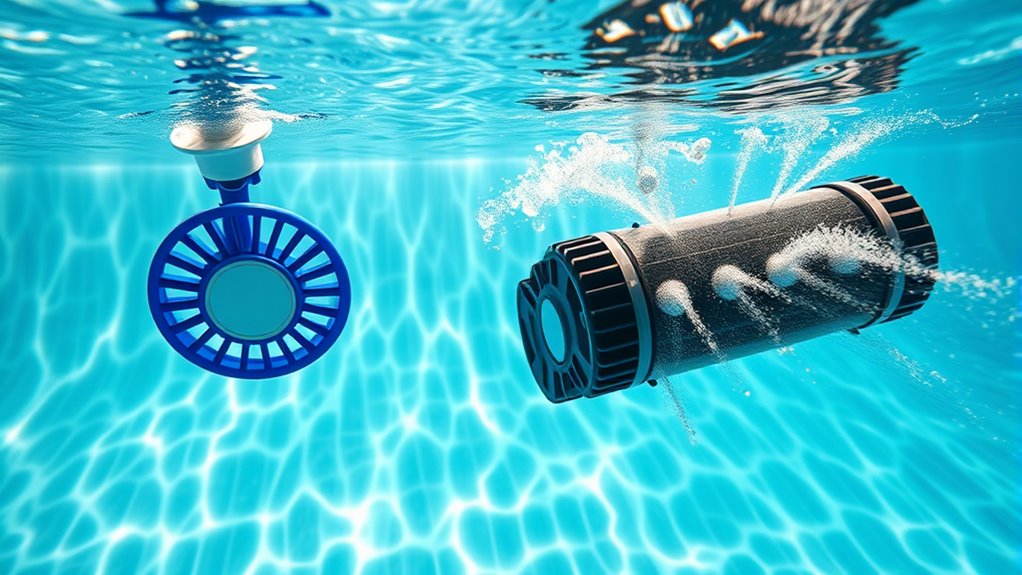 efficient large scale pool cleaning