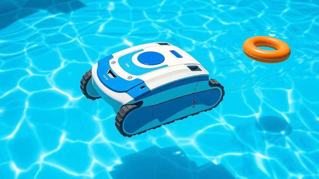 efficient robotic pool maintenance
