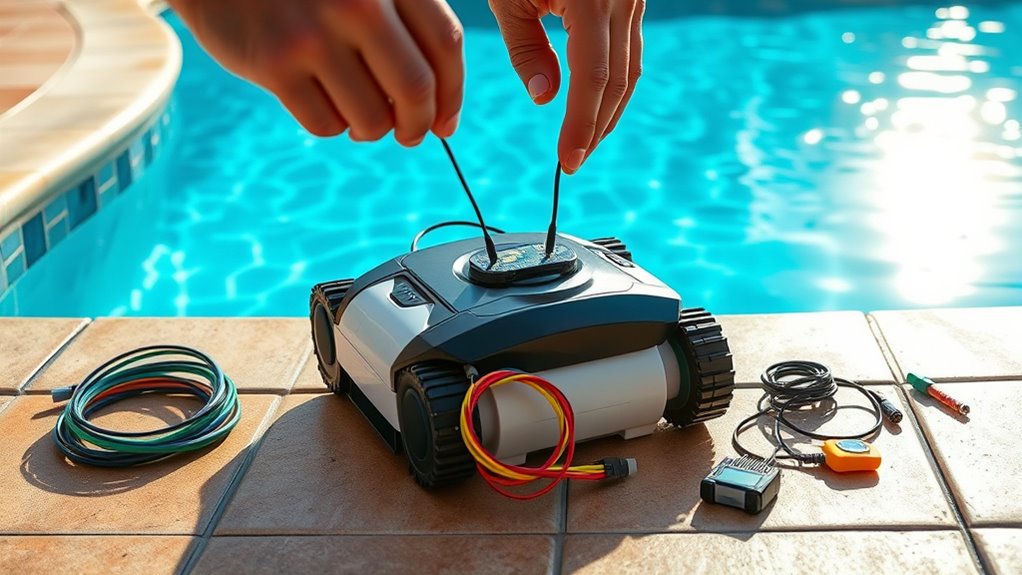 initial pool cleaner setup