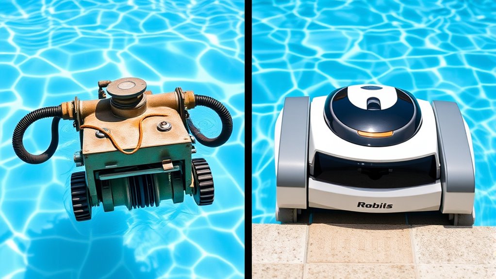 manual mechanical pool cleaning