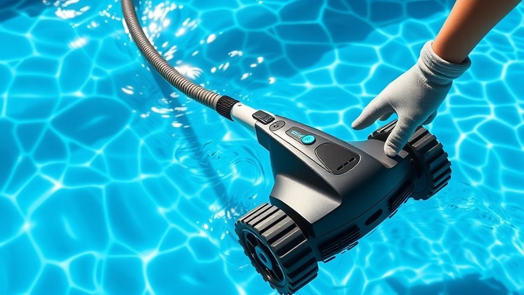 manual pressurized pool cleaning