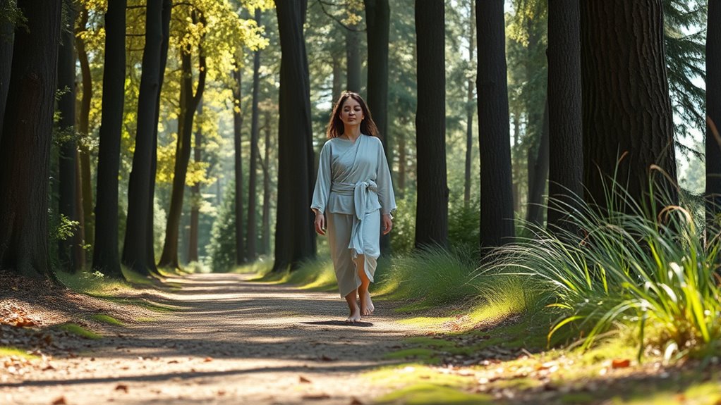 mindful slow walking practice