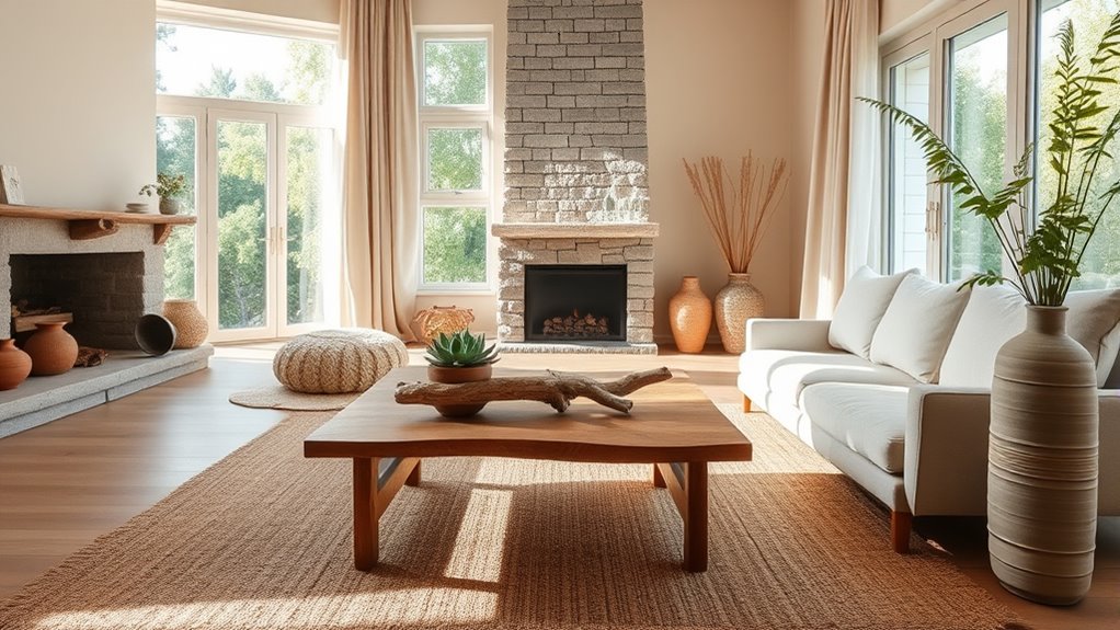 natural textures and greenery