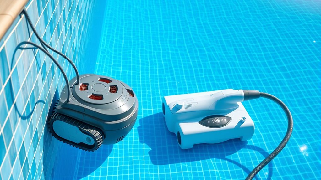pool cleaner operation differences