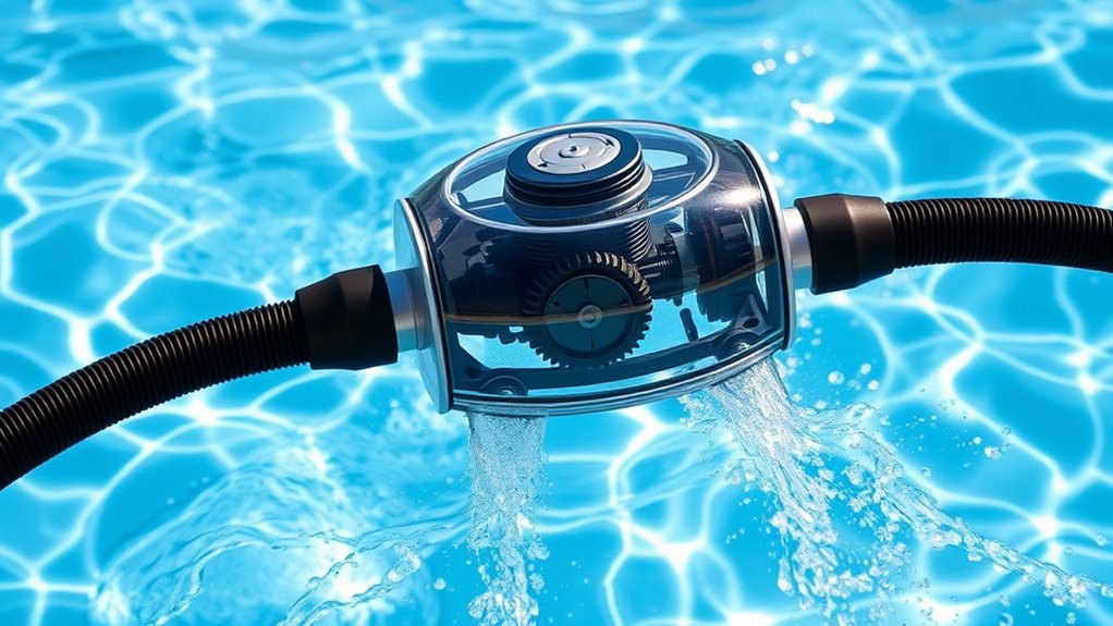 pool pump creates strong vacuum