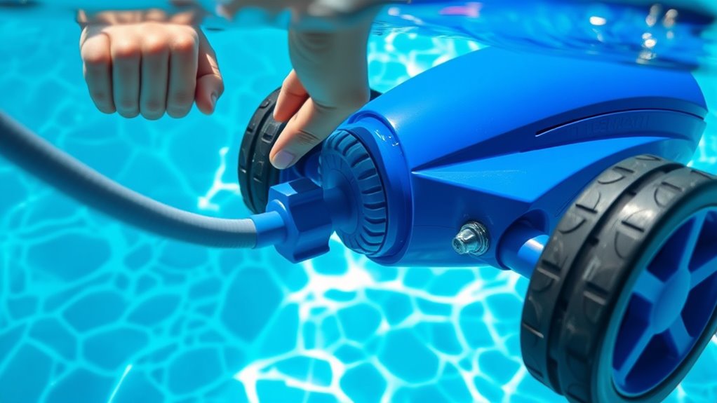proper pressure pool cleaner setup