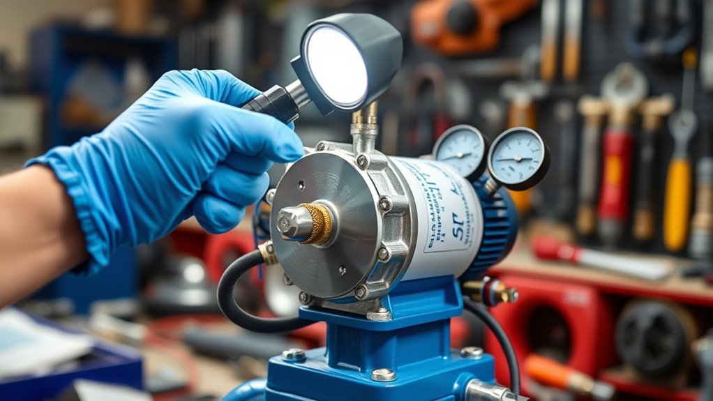 pump noise and wiring checks