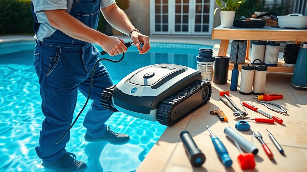 regular pool cleaner maintenance