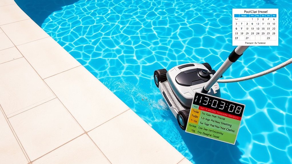 regular pool maintenance routine