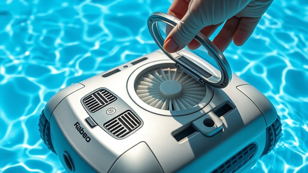 regular robotic pool cleaning